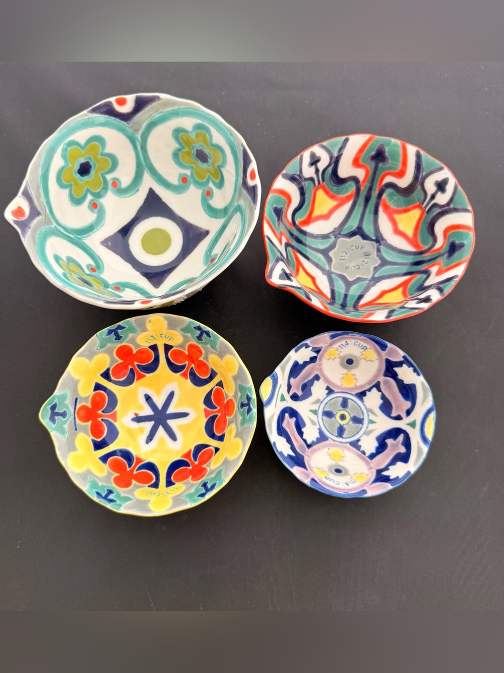 Anthropologie Izmir nesting ceramic measuring cup set